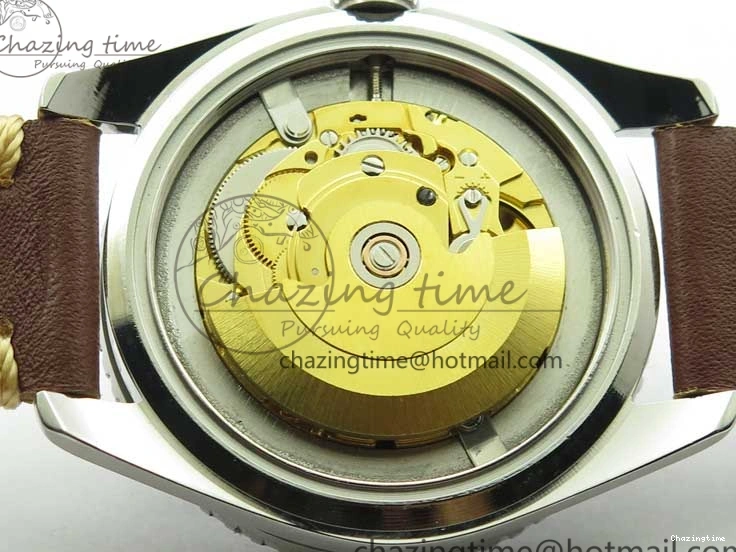 0322 Practical Vintage Seamaster 300 No Date T SS B12 Black Dial On Brown Leather Strap A2836 (Free Nylon Strap) 7910